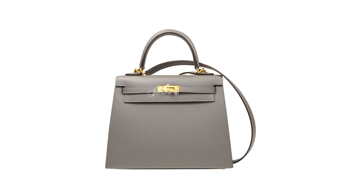 Hermes Kelly 25 Epsom Gris Meyer Gold Hardware - BRAND NEW