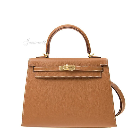 Hermès Kelly 25 Gold Epsom Gold Hardware