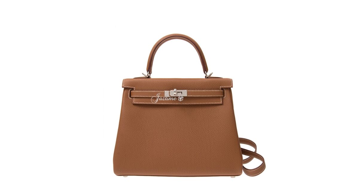 Hermes Kelly 25 Togo Gold Palladium Hardware - BRAND NEW