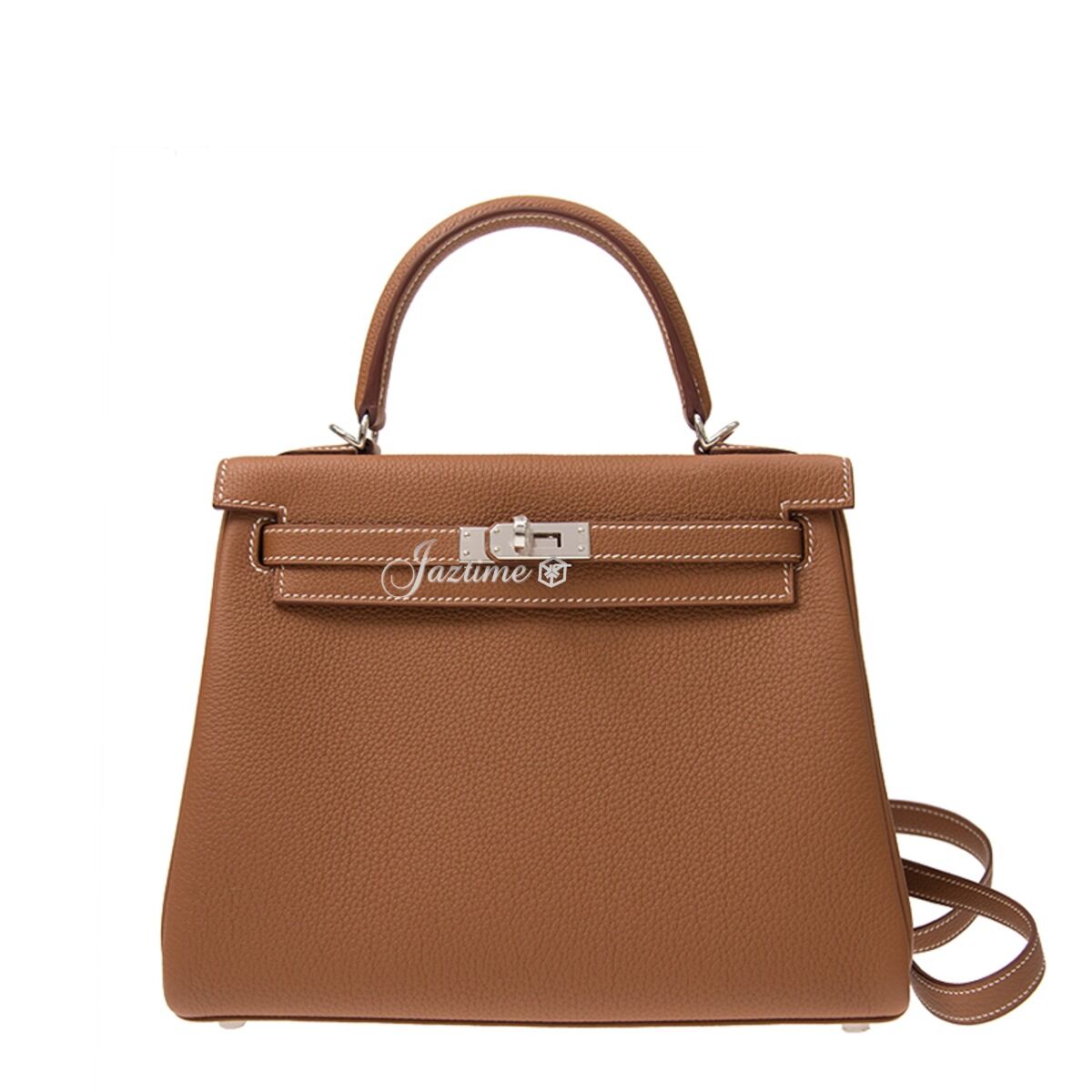 Hermès Kelly 25 Togo Gold Palladium Hardware — authentic Hermès bag at Bizak & Co.