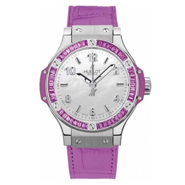 Hublot Big Bang Tutti Frutti 361.SV.6010.LR.1905 Ladies Mother Of Pearl Dial Amethyst Bezel BRAND NEW