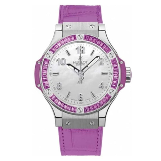 Hublot Big Bang Tutti Frutti 361.SV.6010.LR.1905 Ladies Mother Of Pearl Dial Amethyst Bezel BRAND NEW