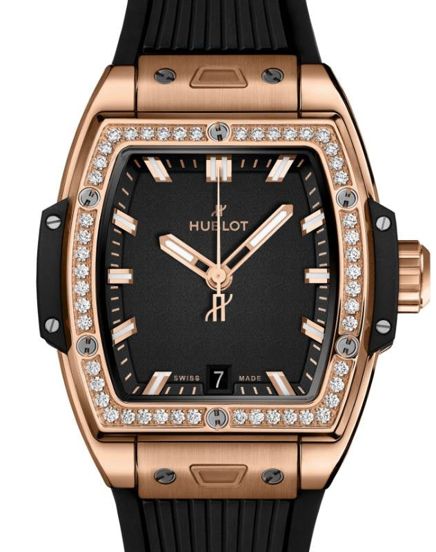 Hublot Shaped Spirit of Big Bang 3-Hands King Gold Diamonds 39mm 662.OX.1180.RX.1204 - BRAND NEW