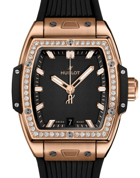 Hublot Shaped Spirit of Big Bang 3-Hands King Gold Diamonds 39mm 662.OX.1180.RX.1204 - BRAND NEW