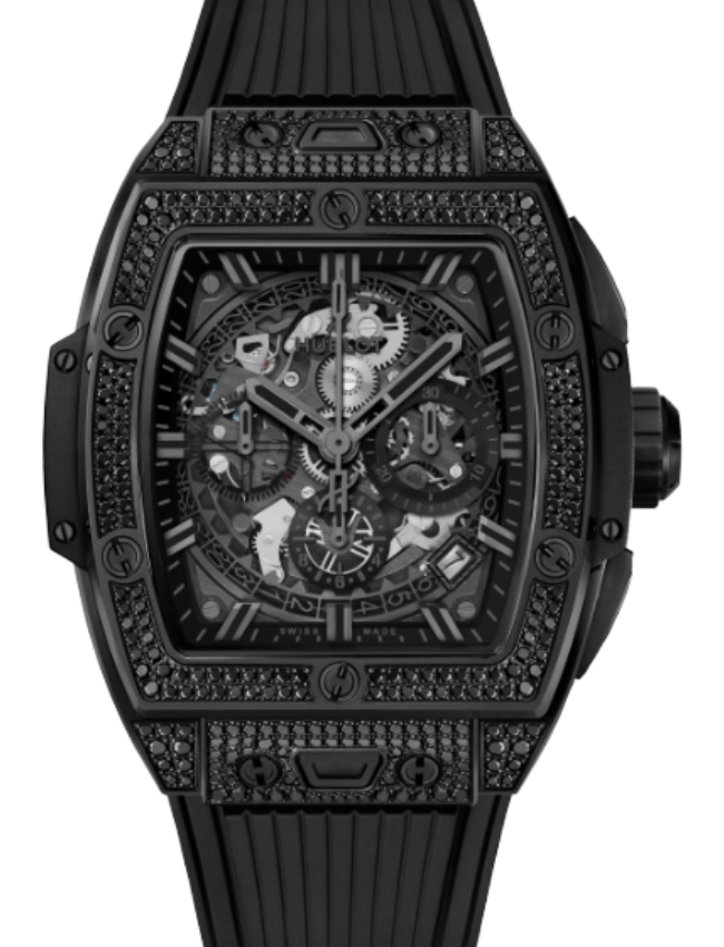 Hublot Shaped Spirit of Big Bang All Black Pavé 42mm 642.CI.0110.RX.1700
