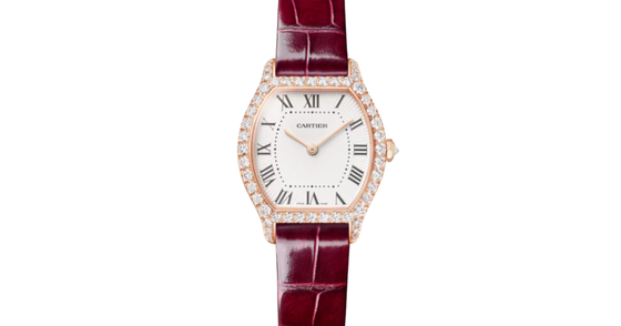 Cartier Tortue Small Rose Gold Diamond White Dial WJTO0012