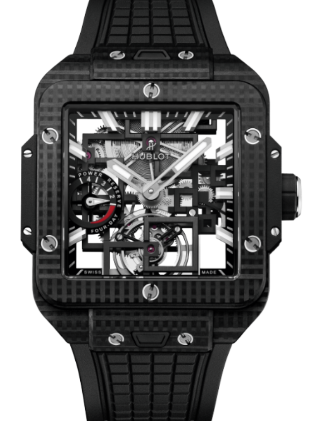 Hublot Square Bang Tourbillon 4-Day power Reserve 3D Carbon 42mm 805.QD.0170.RX