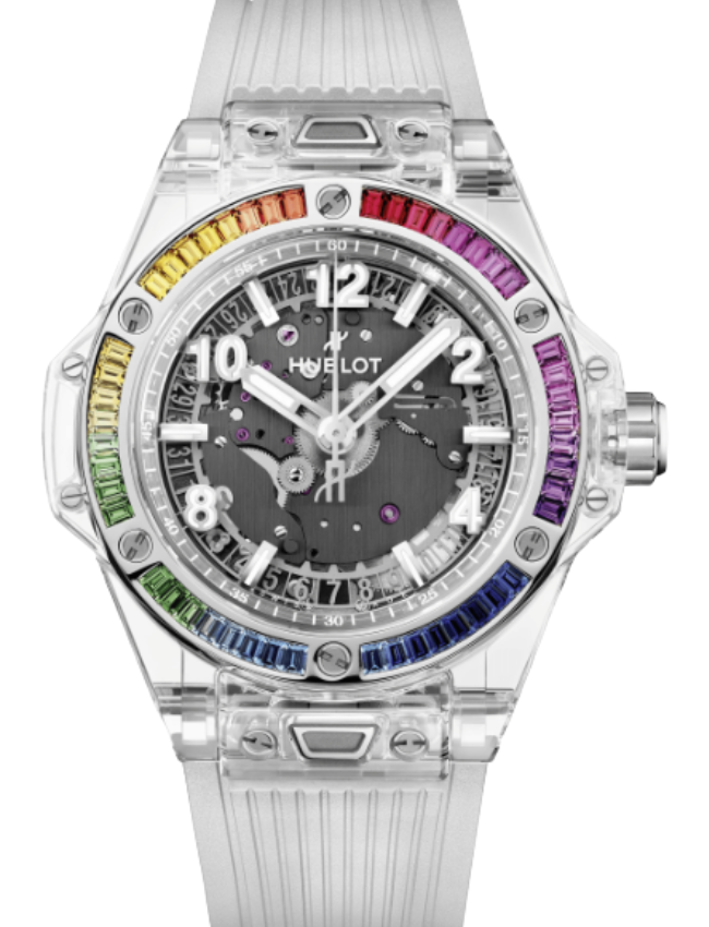 Hublot Big Bang 3-Hands One Click Sapphire Rainbow 465.JX.4902.RT.4099
