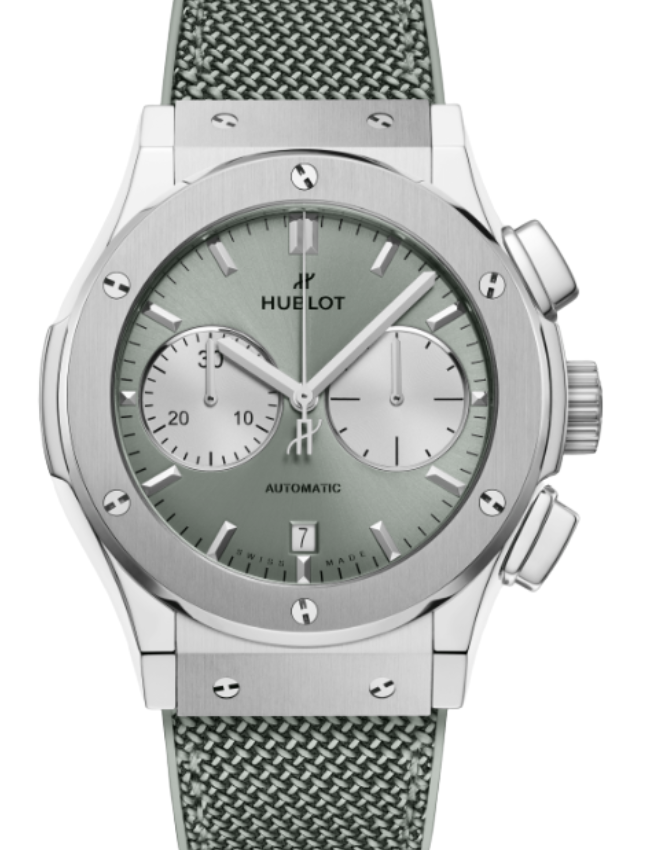Hublot Classic Fusion Chronograph Titanium Sage Green 45mm 521.NX.891G.NR