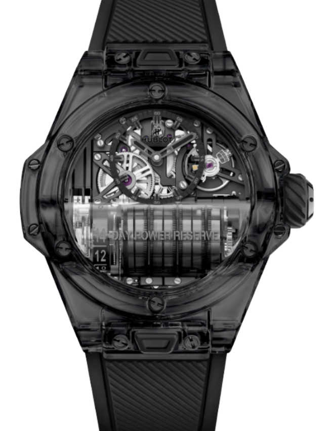 Hublot Exceptional Timepieces MP-11 14-Day Power Reserve Black Sapphire 45mm 911.JB.0140.RX