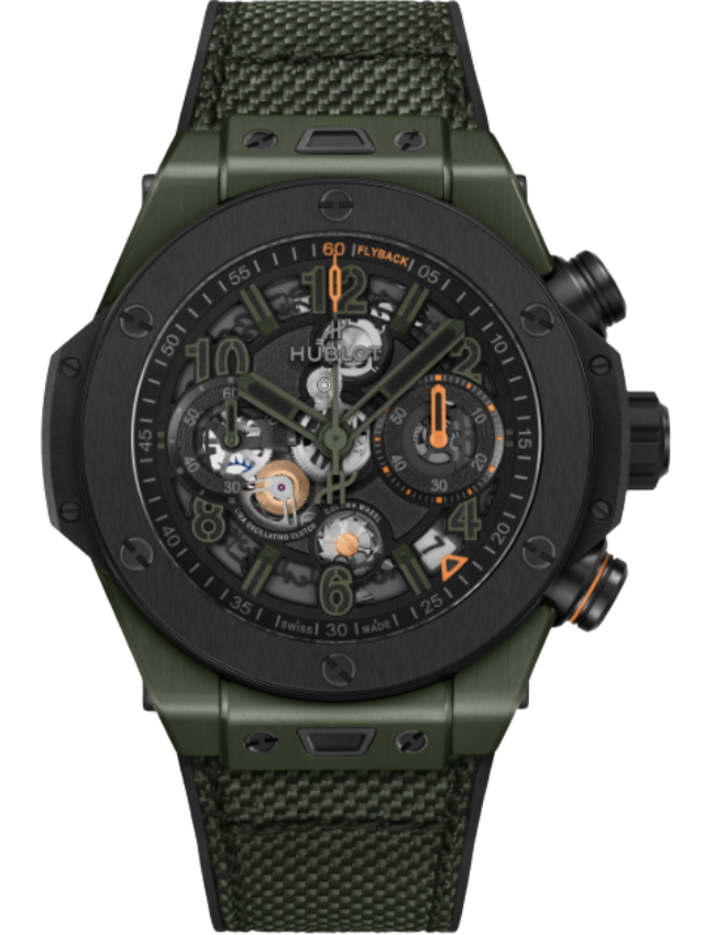 Hublot Big Bang Reloaded Dark Green Ceramic 44mm Matte Black Skeleton Dial 421.GM.1149.NR.RLD