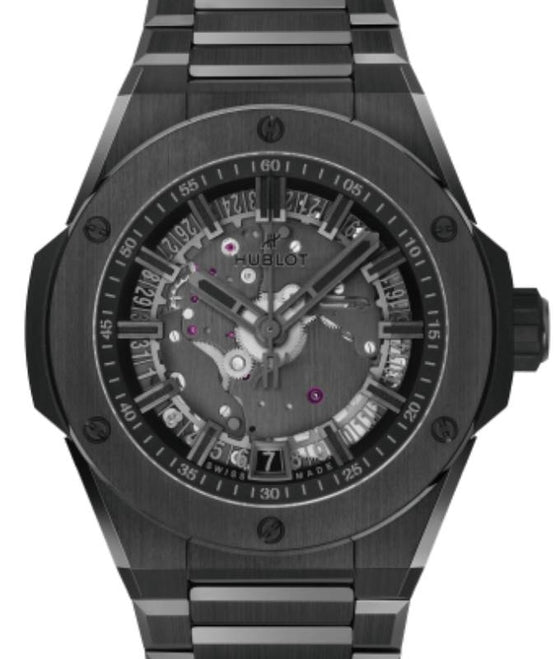 Hublot Big Bang 3-Hands Integral Time Only All Black Ceramic 40mm Black Dial 456.CX.0140.CX