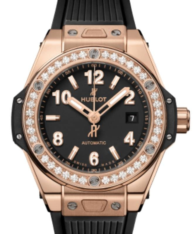 Hublot Big Bang 3-Hands One Click King Gold Diamonds 33mm 485.OX.1180.RX.1204 - BRAND NEW