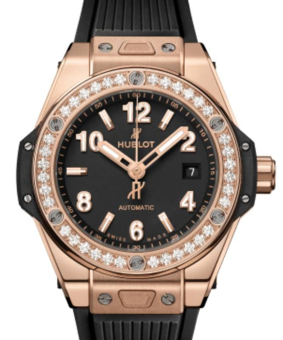 Hublot Big Bang 3-Hands One Click King Gold Diamonds 33mm 485.OX.1180.RX.1204 - BRAND NEW