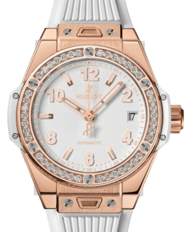 Hublot Big Bang 3-Hands One Click King Gold White Diamonds 39mm 465.OE.2080.RW.1204 - BRAND NEW