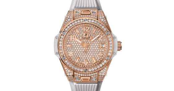 Hublot Big Bang 3-Hands One Click King Gold White Pave 39mm 465.OE.2080.RW.1604 - BRAND NEW