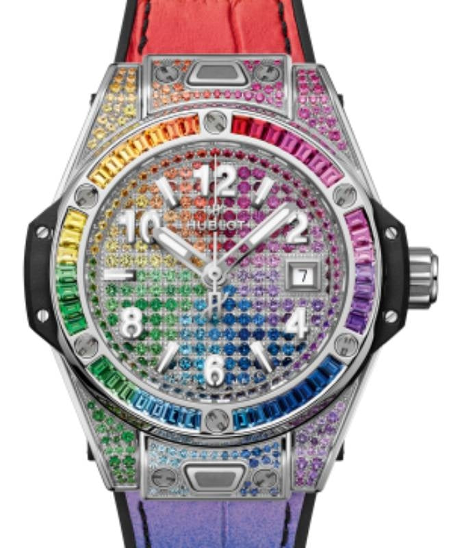 Hublot Big Bang 3-Hands One Click Steel Rainbow 33mm 485.SX.9900.LR.0999 - BRAND NEW