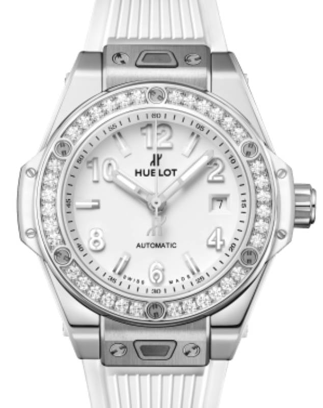 Hublot Big Bang 3-Hands One Click Steel White Diamonds 33mm 485.SE.2010.RW.1204 - BRAND NEW