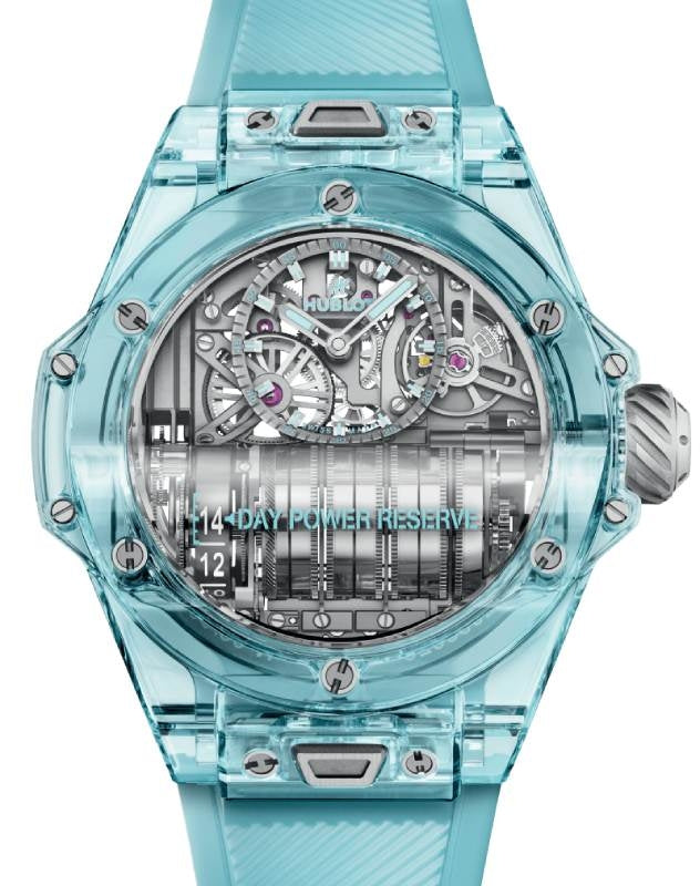 Hublot Big Bang Complications MP-11 Power Reserve 14 Days Water Blue Sapphire Crystal 45mm 911.JL.0129.RX