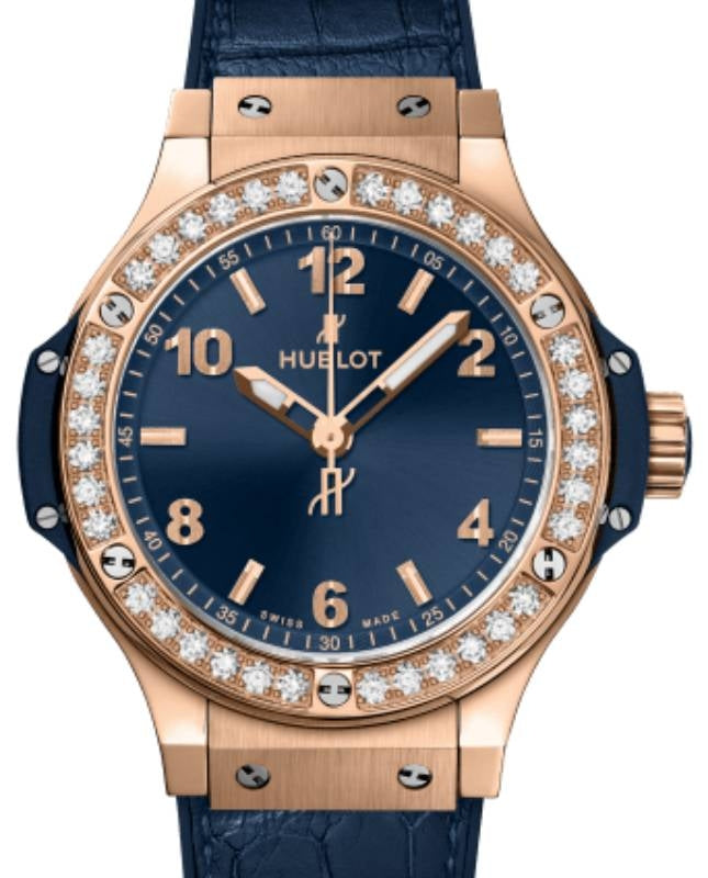 Hublot Big Bang Gold Blue Diamonds 38 mm 361.PX.7180.LR.1204 - BRAND NEW