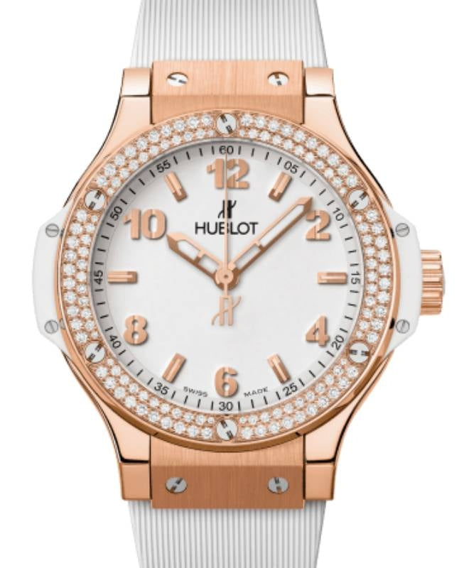 Hublot Big Bang Gold White Diamonds 38 mm 361.PE.2010.RW.1104 - BRAND NEW