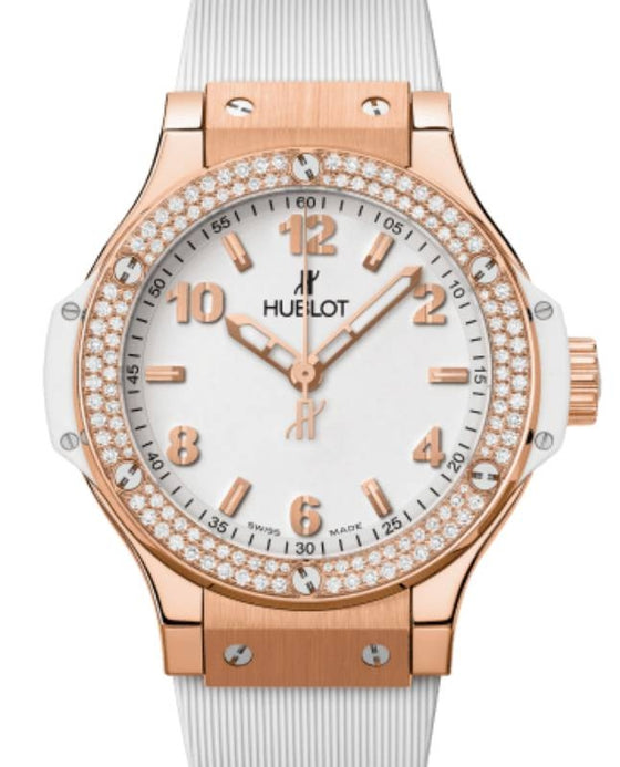 Hublot Big Bang Gold White Diamonds 38 mm 361.PE.2010.RW.1104 - BRAND NEW