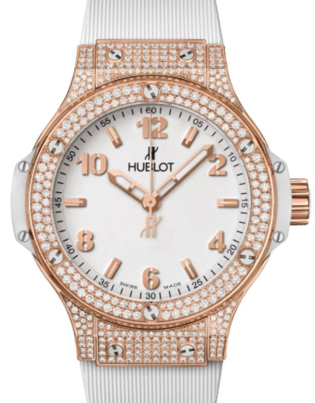 Hublot Big Bang Gold White Pav? 38 mm 361.PE.2010.RW.1704 - BRAND NEW