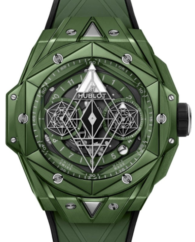 Hublot Big Bang Partnerships Sang Bleu II Green Ceramic 45mm Green 418.GX.5207.RX.MXM22
