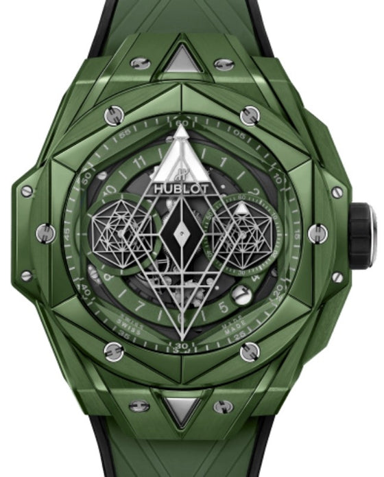 Hublot Big Bang Partnerships Sang Bleu II Green Ceramic 45mm Green 418.GX.5207.RX.MXM22
