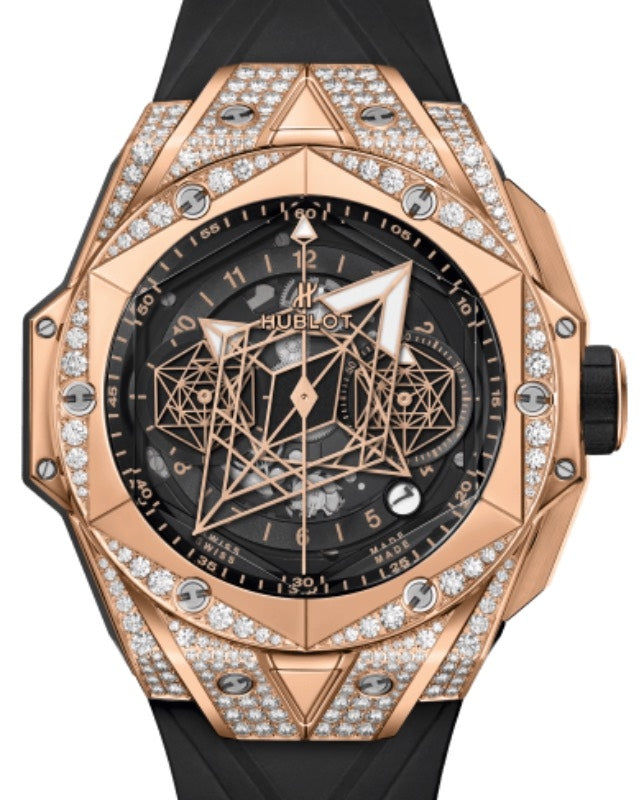 Hublot Big Bang Partnerships Sang Bleu II King Gold Pave 45mm 418.OX.1108.RX.1604.MXM20 - BRAND NEW