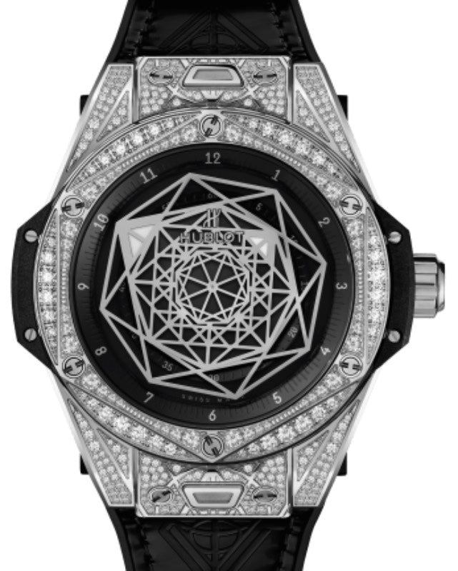 Hublot Big Bang Partnerships Sang Bleu Steel Pave 39mm 465.SS.1117.VR.1704.MXM18 - BRAND NEW