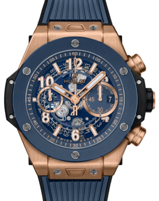 Hublot Big Bang Unico King Gold Blue Ceramic 44mm 421.OL.5180.RX - BRAND NEW