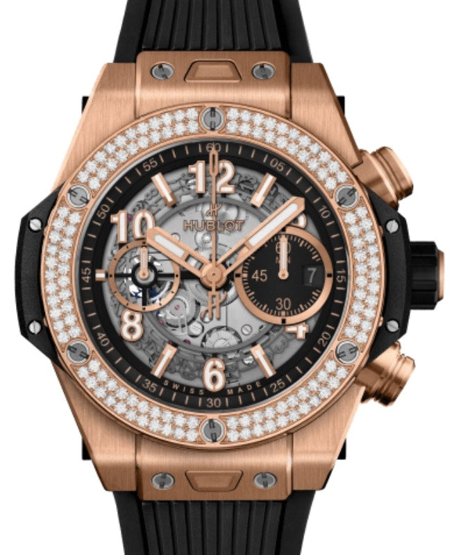 Hublot Big Bang Unico King Gold Diamonds 44mm 421.OX.1180.RX.1104 - BRAND NEW