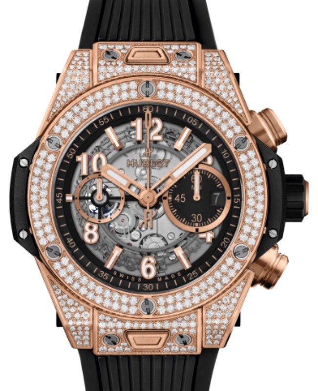 Hublot Big Bang Unico King Gold Pave 44mm 421.OX.1180.RX.1704 - BRAND NEW