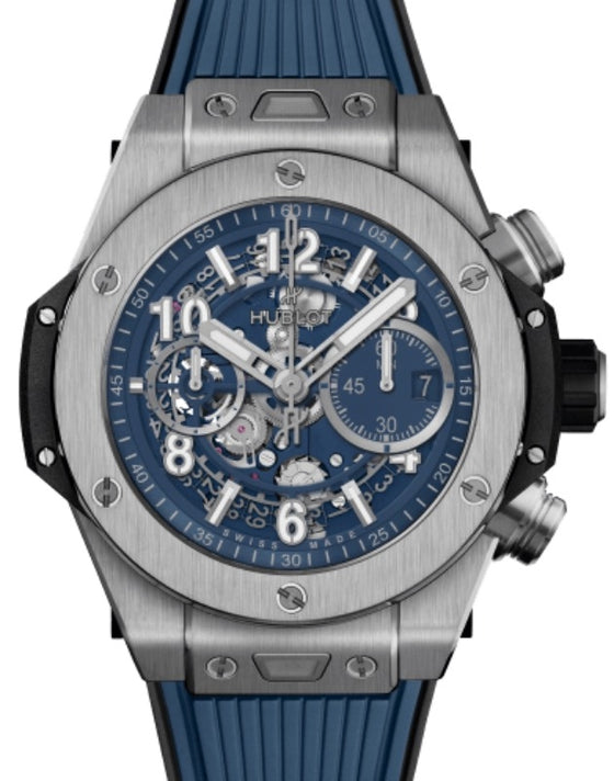 Hublot Big Bang Unico Titanium Blue 44mm 421.NX.5170.RX - BRAND NEW