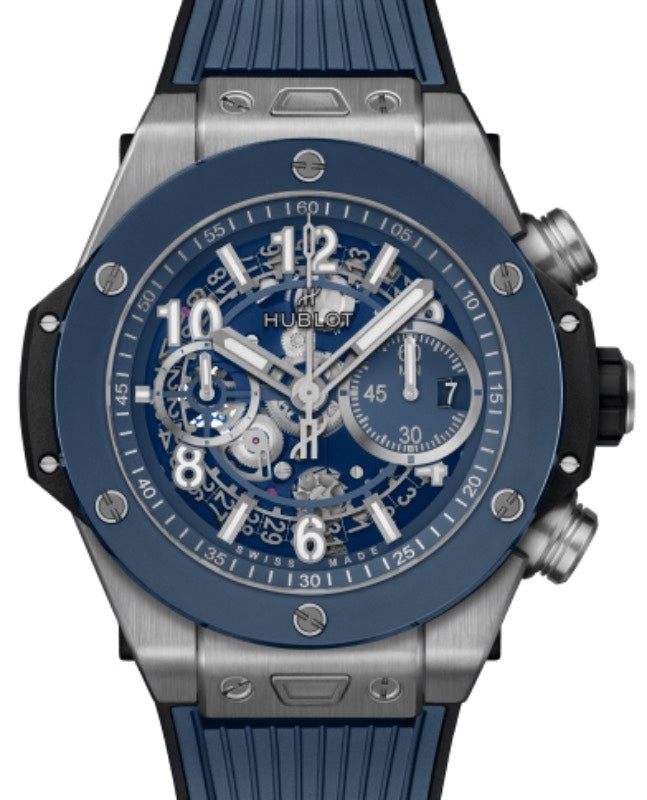 Hublot Big Bang Unico Titanium Blue Ceramic 44mm 421.NL.5170.RX - BRAND NEW