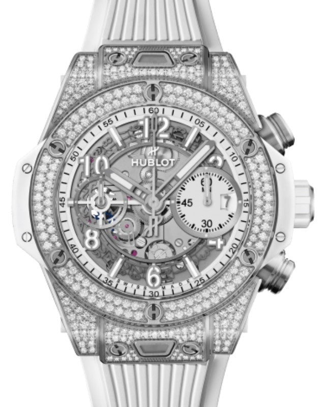 Hublot Big Bang Unico Titanium White Pave 42mm 441.NE.2011.RW.1704 - BRAND NEW