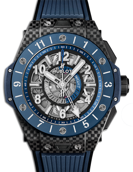 Hublot Big Bang Unico GMT Carbon Blue Ceramic 45mm 471.QL.7127.RX
