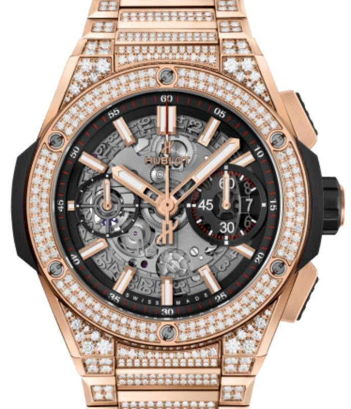 Hublot Big Bang Unico Integrated King Gold Pave 42mm 451.OX.1180.OX.3704 - BRAND NEW