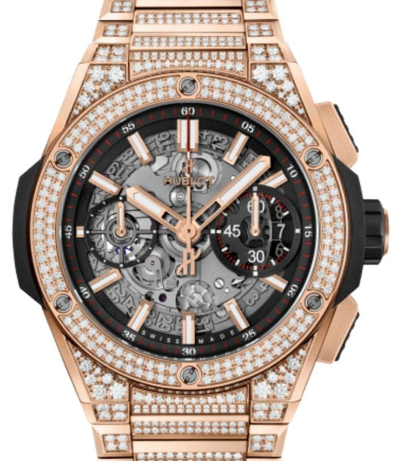 Hublot Big Bang Unico Integrated King Gold Pave 42mm 451.OX.1180.OX.3704 - BRAND NEW