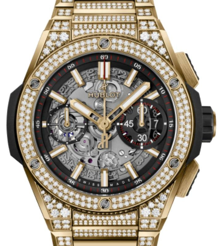 Hublot Big Bang Unico Integrated Yellow Gold Pave 42mm 451.VX.1130.VX.3704 - BRAND NEW