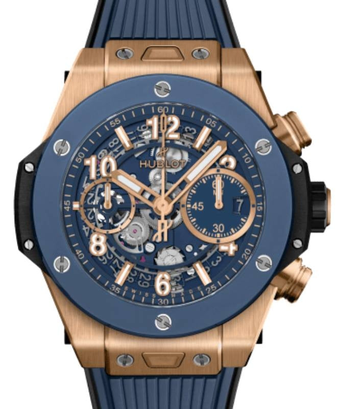 Hublot Big Bang Unico King Gold Blue Ceramic 42mm 441.OL.5181.RX - BRAND NEW