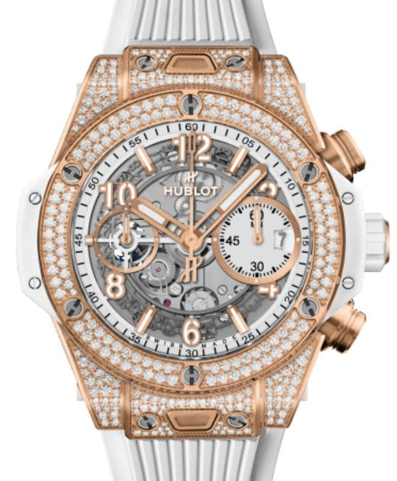 Hublot Big Bang Unico King Gold White Pave 42mm 441.OE.2011.RW.1704 - BRAND NEW
