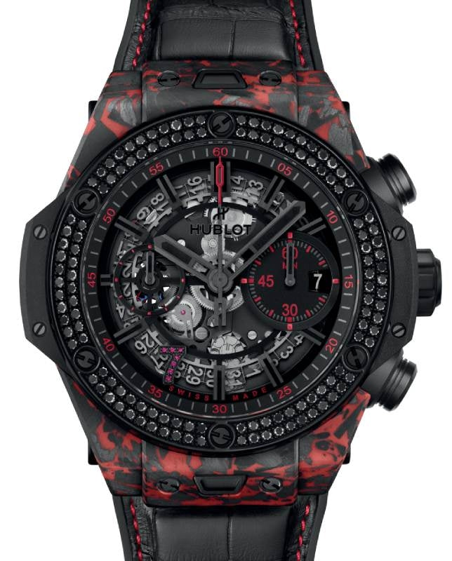 Hublot Big Bang Unico Red Carbon Black Diamonds Las Vegas Boutique 44mm 421.QV.1113.LR.1100.LVB23 - BRAND NEW