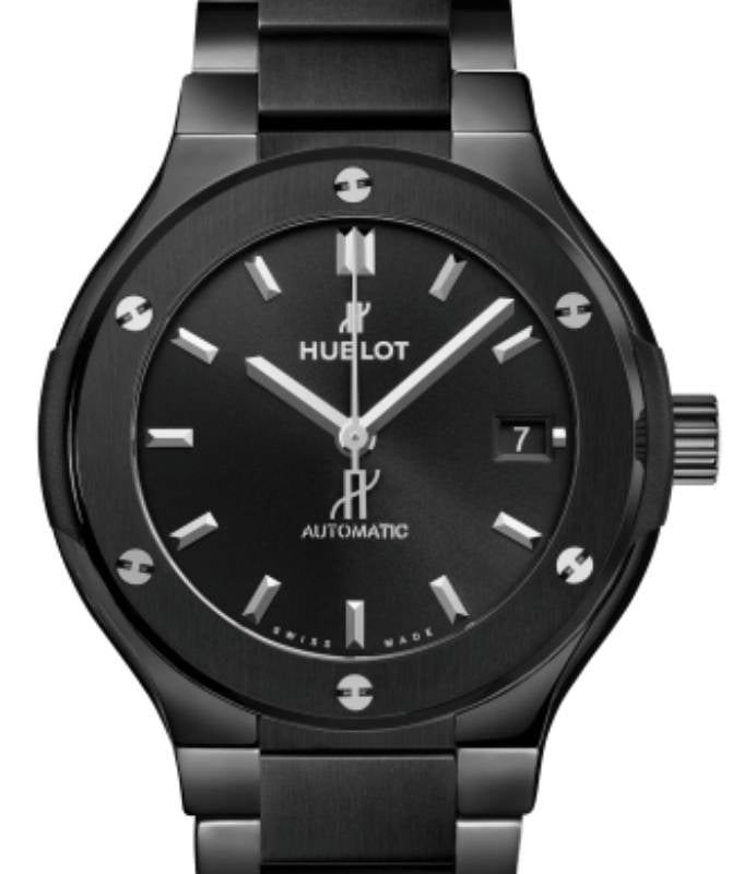 Hublot Classic Fusion 3-Hands Black Magic Bracelet Ceramic 38mm 568.CM.1470.CM - BRAND NEW