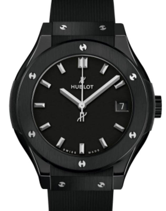 Hublot Classic Fusion 3-Hands Black Magic Ceramic 33mm Quartz 581.CM.1171.RX - BRAND NEW