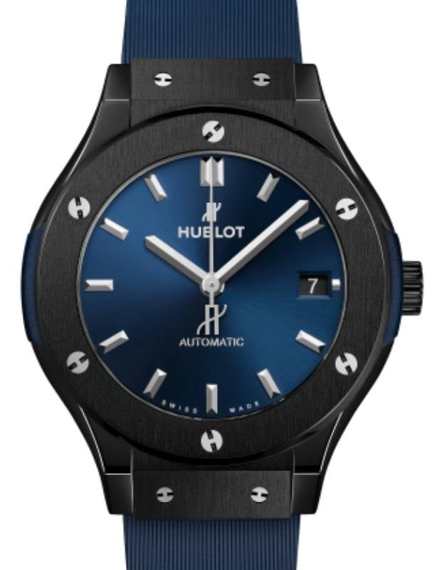 Hublot Classic Fusion 3-Hands Ceramic Blue 38mm 565.CM.7170.RX - BRAND NEW