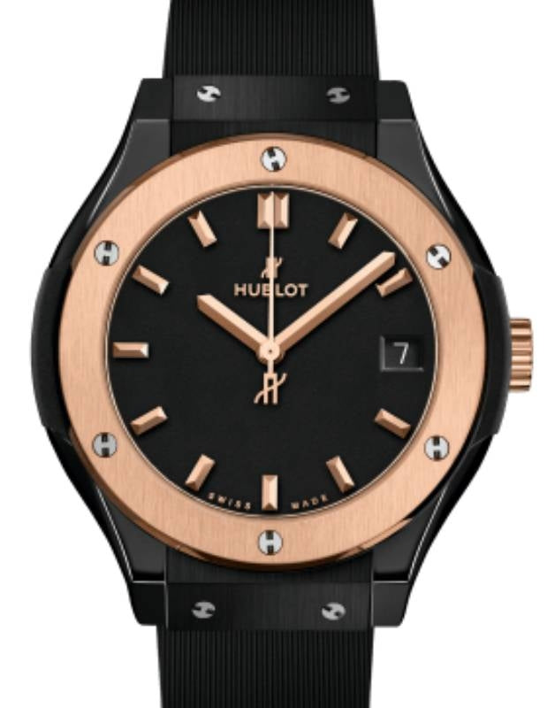 Hublot Classic Fusion 3-Hands Ceramic King Gold 33mm Quartz 581.CO.1181.RX - BRAND NEW