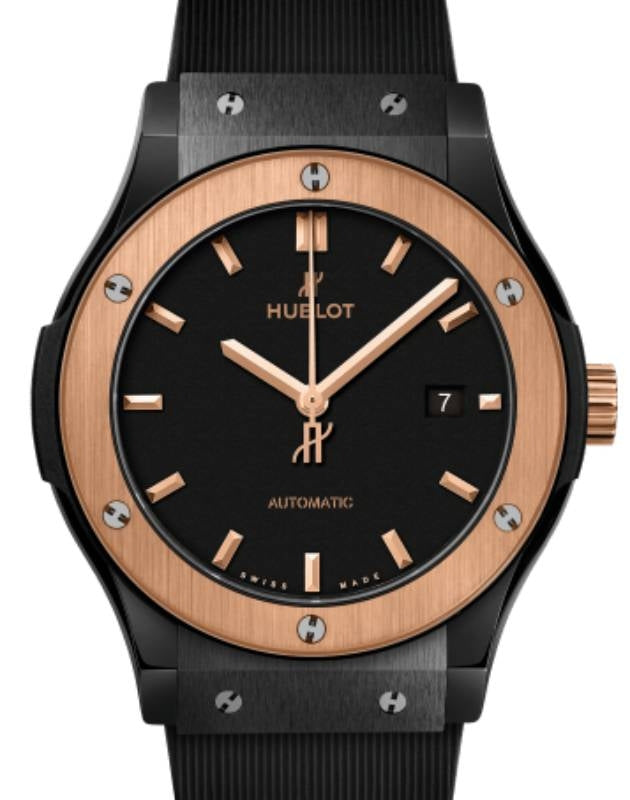 Hublot Classic Fusion 3-Hands Ceramic King Gold 42mm 542.CO.1181.RX - BRAND NEW