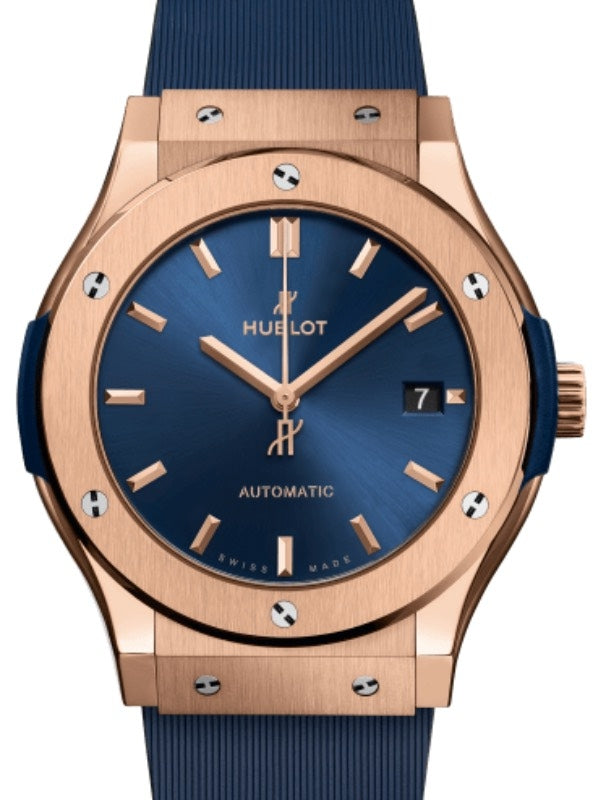 Hublot Classic Fusion 3-Hands King Gold Blue 45mm Blue Dial 511.OX.7180.RX